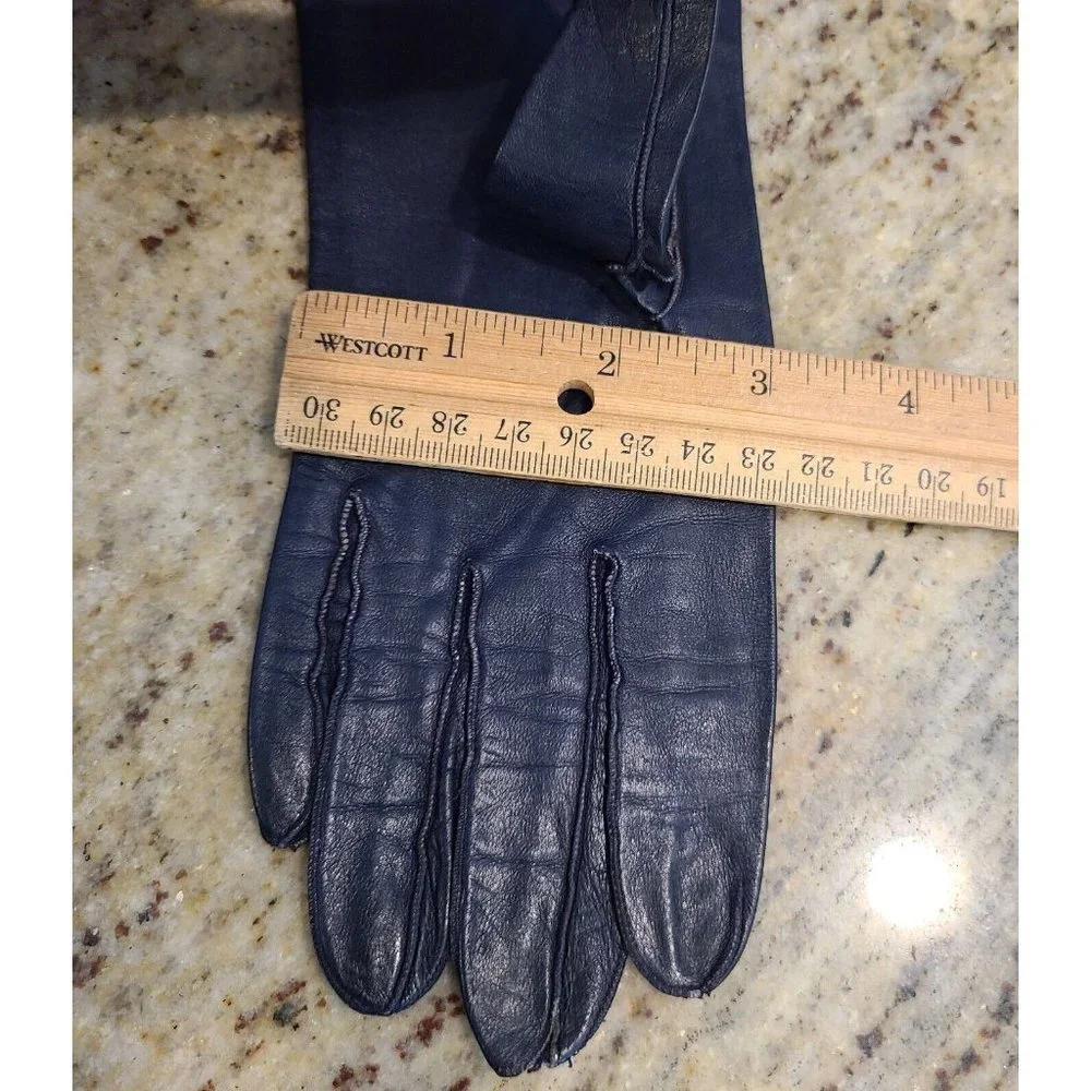 Vintage Size 6.5 Small Black Leather Formal 10